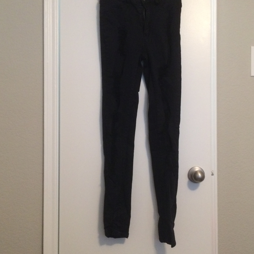 Fashion Nova Black Ripped Jeans